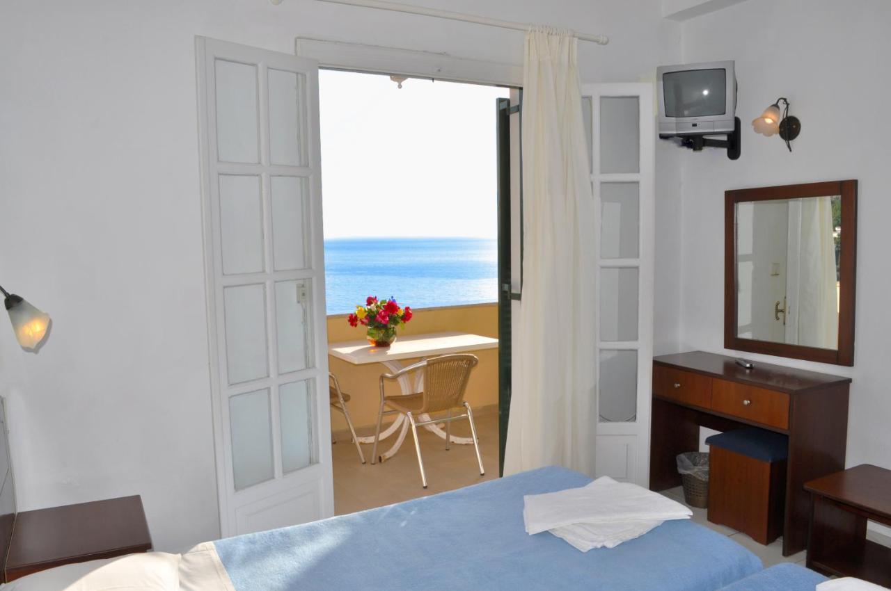 Holiday Apartments Maria With Pool And Panorama View - Agios Gordios Beach Ngoại thất bức ảnh