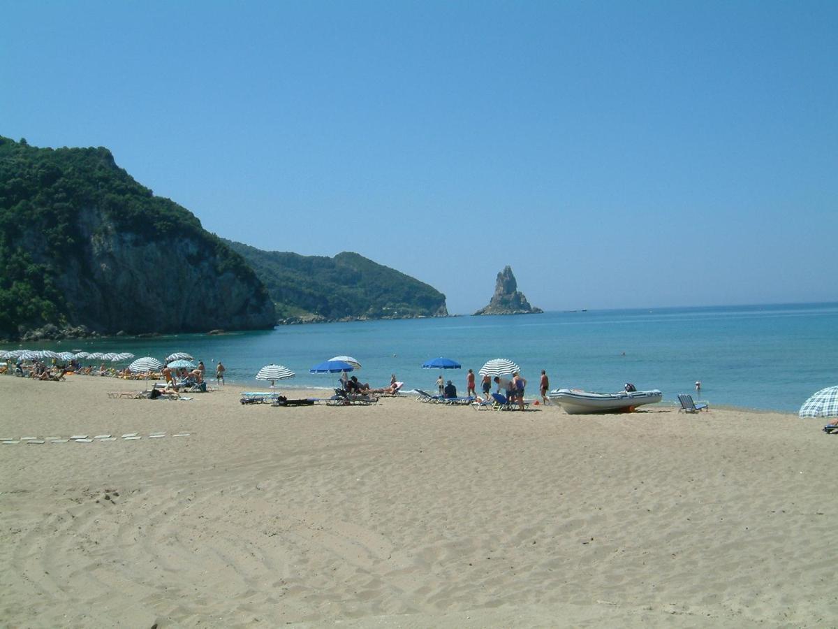 Holiday Apartments Maria With Pool And Panorama View - Agios Gordios Beach Ngoại thất bức ảnh